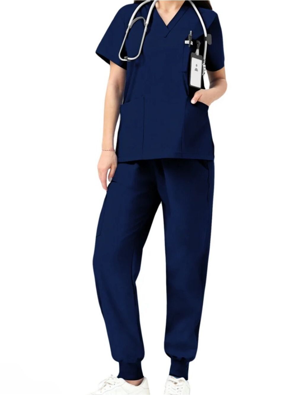 JelriSoFit Classic Nursing Uniforms – Women’s Navy Blue, Xl